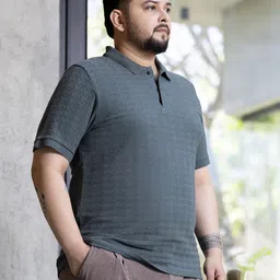 Instafab Plus Men Polo Collar Pockets T-shirt image 5