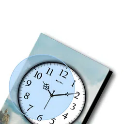 OLIVE TREE White & Black Printed Traditional Wall Clock image 5