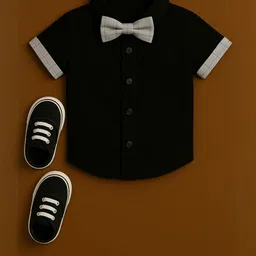 STINITY Boys Grey Pure Cotton Clothing Set image 3