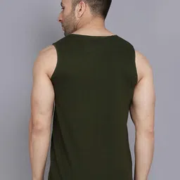 SLOWLORIS Men Pack Of 2 Printed Bio-Wash Combed Cotton Gym Vests image 5