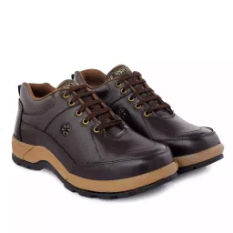 Enrich Field Steel Toe Safety Shoe Genuine Leather Low AnkleSize UK 10 Brown, SGS1135BR-picture-28