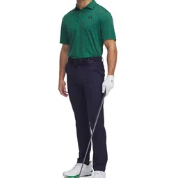 UNDER ARMOUR Men Brand Logo Printed Relaxed-Fit Polo Collar T-Shirt image 4