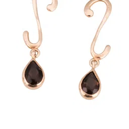 Meadows 925 Sterling Silver Quartz Studded Teardrop Shaped Drop Earrings image 5