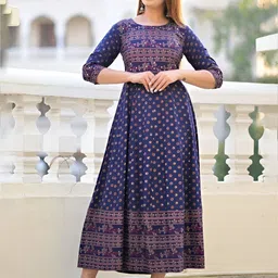 TOP 2 BOTTOM Print A-Line Maxi Dress-picture-27