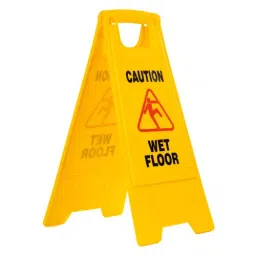 Mrinmoyee Yellow Plastic Wet Floor Caution Board C0013 image 2
