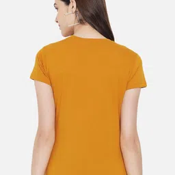 Tromko Women Pack of 3 Typography Printed Round Neck Cotton Regular Fit T-shirts image 5