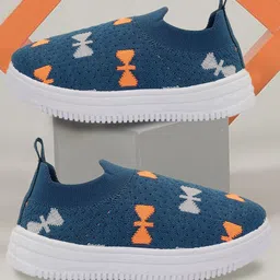 PASSION PETALS Abstract Designed Slip On Shoes - Blue-picture-25