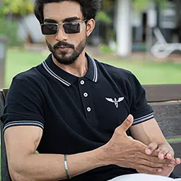 KEITH KARTER Men Polo Collar Brand Logo Slim Fit T-shirt-picture-56