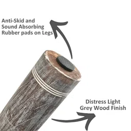 Ikiriya Yellow & Green Printed Wooden Square Ottomans image 2