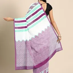 BUTA BUTI Floral Pure Cotton Saree image 2