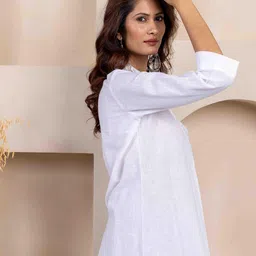 INAAYA JAIPUR Roll-Up Sleeves Cotton Top image 5