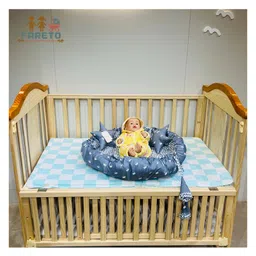 Fareto Complete Bedding Set essentials Combo For Baby - Crown grey image 5