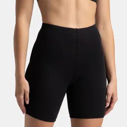 Jockey Pack of 2 High Coverage Super Combed Cotton Shorties With Concealed Waistband-1529 image 4