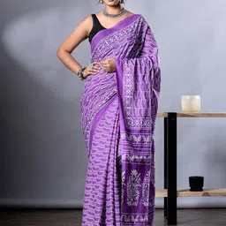 HERE&NOW Pure Cotton Bandhani Saree-picture-39
