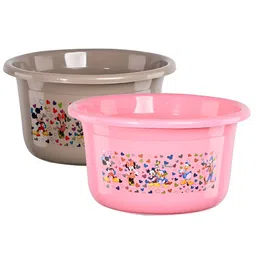 Aura Pink & Brown 2 Pieces Disney Printed Matte Bath Tub-image-99