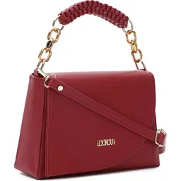 Lookout fashion Colourblocked Structured Handheld Bag with Tasselled image 2