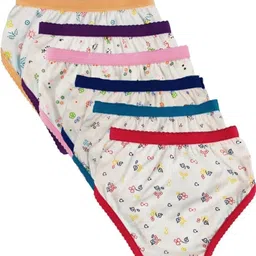 Ni2 Girls Pack Of 6 Printed Low-Rise Bikini Briefs image 4