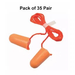 3M Corded Moulded Earplugs Orange Foam Noise Protection for Musician’s, Swimming & Industrial Use, 1110 (Pack of 35 Pair) image 2
