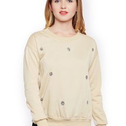 Belle Fille Women Nude-Coloured Solid Sweatshirt-picture-17