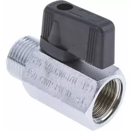 RS PRO Chrome Plated Brass Hydraulic Ball Valve G 3/8 Model No 486366 image 4