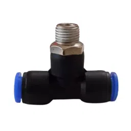 B K JAGAN & CO 1/4 12 mm,5 Air Tube Push Pneumatic T-Type Male Connector TF-1254 image 4