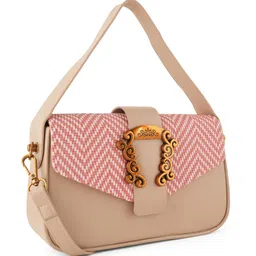 Flingo Checked Sling Bag Crossbody With Detachable Sling Strap image 4