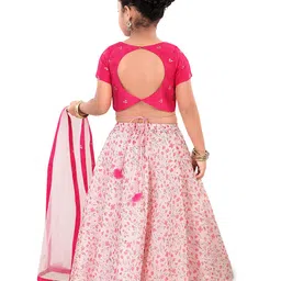 Pragya Exclusive Girls Embroidered Ready to Wear Lehenga With Blouse And Dupatta image 5