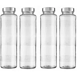 1ST TIME 8 Transparent Glass Solid Water Bottle image 5