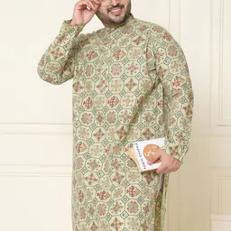 SOJANYA PLUS Men Ethnic Motifs Printed Kurta-picture-25