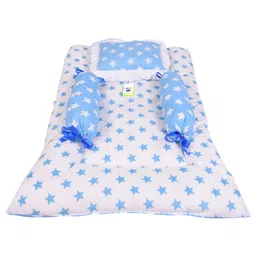 Babytoons Bedding Set for New Born Baby Gadda with Pillow & Side Bolsters (0-6 Months) Blue-picture-20