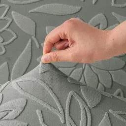 HOUSE OF QUIRK Grey Jacquard Soft Touching 4 Seater Sofa Cover image 3