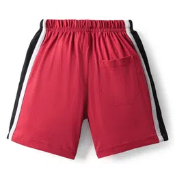 Taeko Single Jersey Knit Knee Length Shorts With Sesame Street Graphics - Red image 2