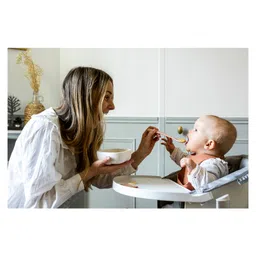 Beaba Set of 2 1st Stage Silicone Spoons Cotton Candy/Marshmallow image 5