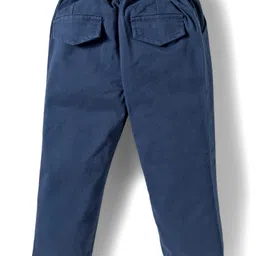 ToffyHouse Cotton Knit Full Sleeves Floral Printed Party Shirt & Pant Set with Bow & Suspender - Navy Blue image 5