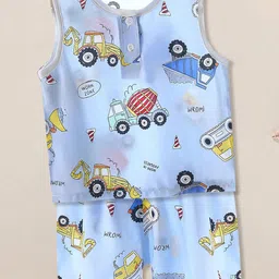 FOREVER FRIDAY Boys Printed Round Neck T-shirt with Shorts-image-68