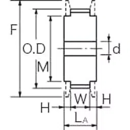 Mitsuboshi Super Torque Timing Pulley S8M A Type 66.21 mm, P26S8M0600A-picture-14