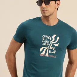Being Human Typography Printed Pure Cotton T-shirt-picture-39