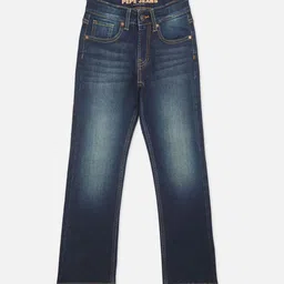 Pepe Jeans Boys Mid-Rise Bootcut Low Distress Stretchable Jeans-picture-40