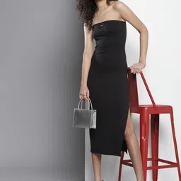Tommy Hilfiger Strapless Sheath Midi Dress image 5