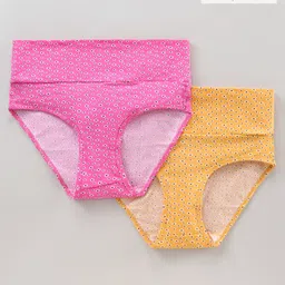 Bella Mama Maternity Panties Pack of 2 - Pink Yellow-picture-27