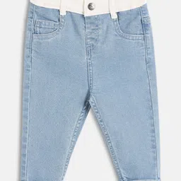 MINI KLUB Cotton Woven Solid Jeans - Light Blue-picture-34