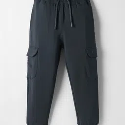 Doreme Terry Knit Full Length Solid Colour Lounge Pant With Pockets - Charcoal Grey-picture-10