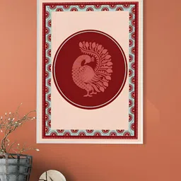 nestroots Beige & Red 1 Piece Canvas Other Wall Paintings-image-61
