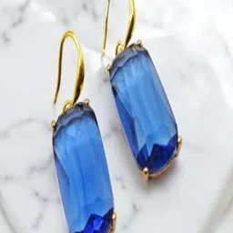 SAPRAA TRENDS Gold-Plated Stainless Steel Artificial Stones Drop Earrings-picture-32
