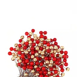 Ascension 100-Pcs Red Christmas Berries Festive Decor image 4