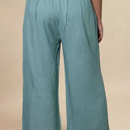 myplusfashion Women Plus Size Ethnic Wide Leg Palazzos image 5