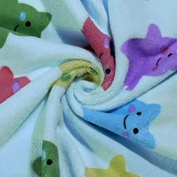 FABINALIV Set of 2 Multicolor Cartoon Print Cotton Kids Bath Towels (110X56 cm) image 5