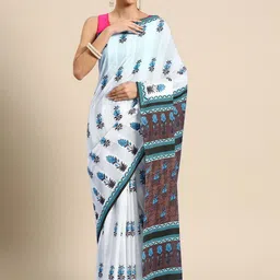 BUTA BUTI Floral Pure Cotton Saree-picture-28