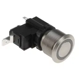 RS PRO Illuminated Push Button Switch Momentary 22.2 mm SPST White LED 250/125 V AC, 1758794-picture-22