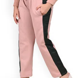 BAESD Girls Colourblocked Mid-Rise Track Pants image 4
